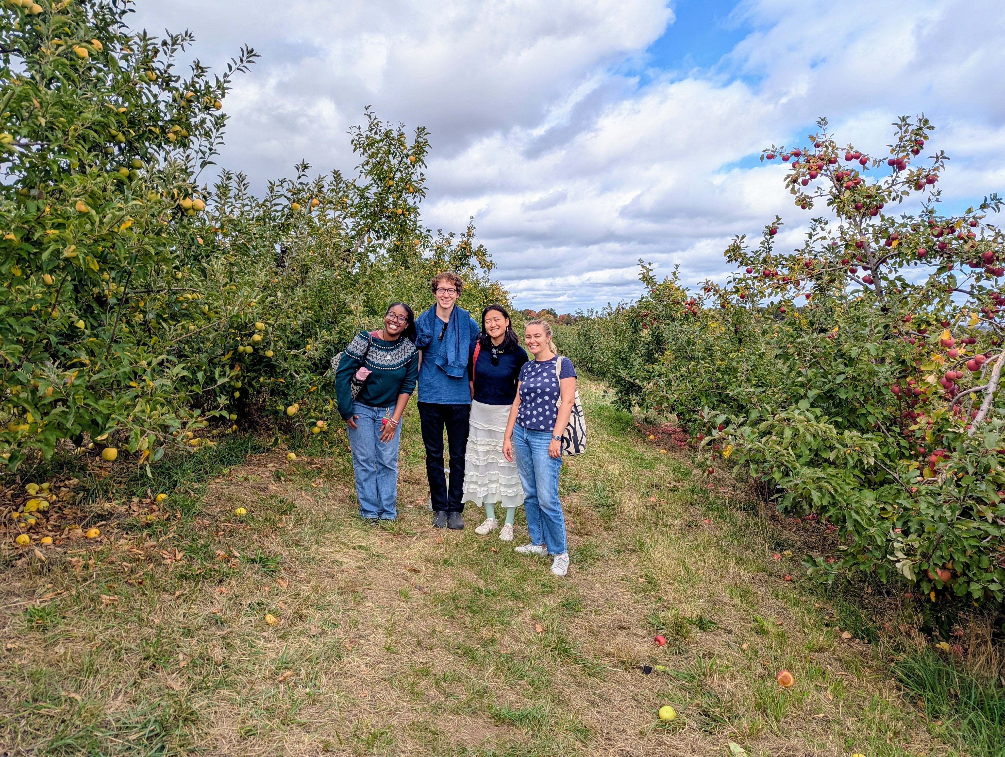 The crew at the orchard